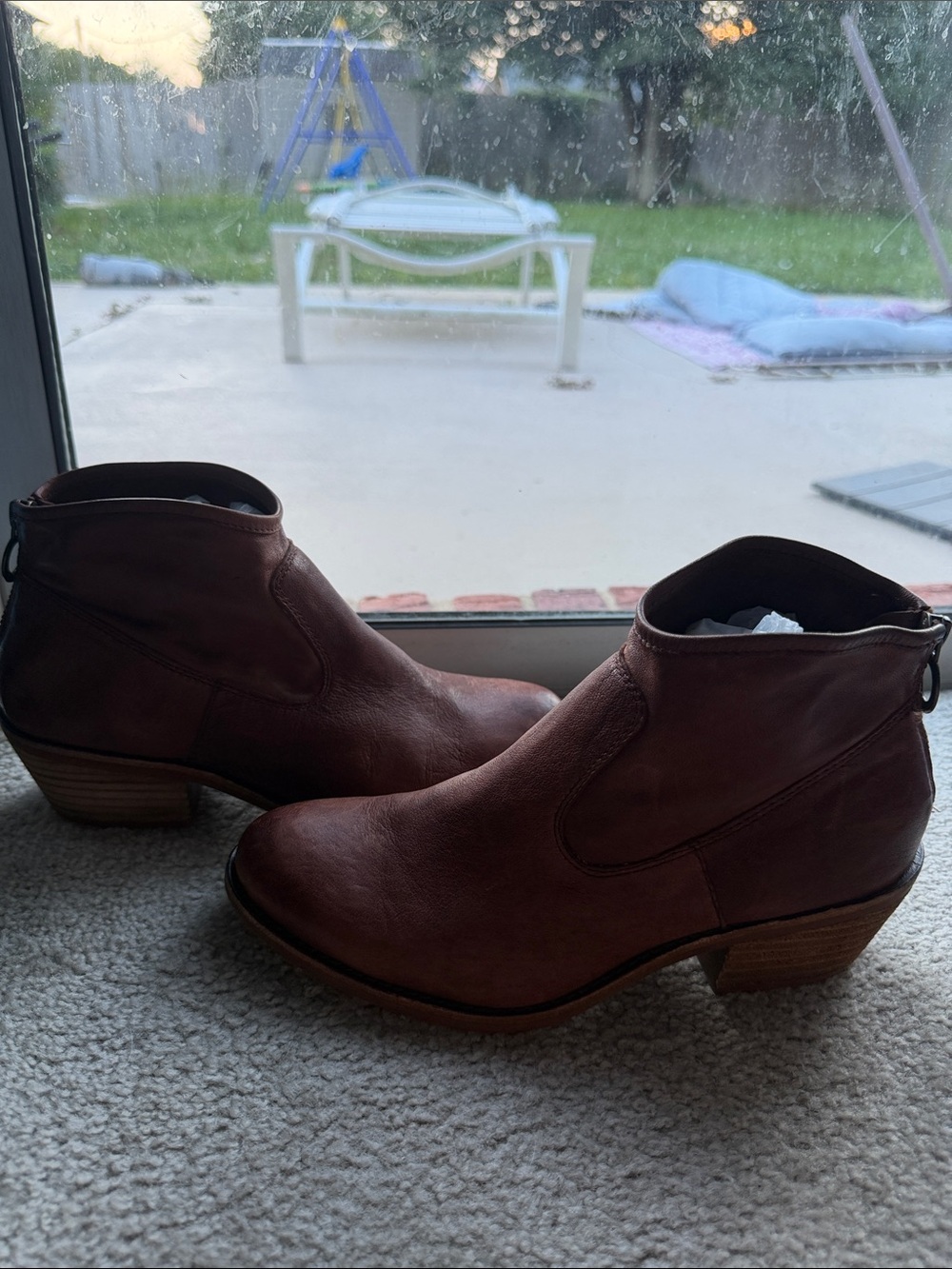 Söfft Brown Leather Back-Zip Ankle Boots / Booties - Women's Size 8M - Picture 2 of 10